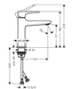 Vòi rửa mặt lavabo Hansgrohe Metropol 110 | 32507670