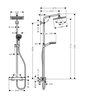 Sen cây bát vuông 2 xả nhập khẩu Đức Hansgrohe Crometta E240 | 27271000