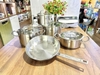 Bộ nồi Fissler Profi set 5 món vung kính kèm chảo Fissler Profi tổ ong size 28cm Made in Germany | 084-379-05-000/0