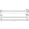 Thanh treo khăn đôi nhập Đức Hansgrohe Logis Universal | 41712000