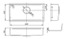 Chậu rửa bát 1 hố hạt sần nội địa Nhật Shigeru | LE JSL-K 2F FS (1 thanh trượt)