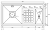 Chậu rửa bát hai hố lệch kèm máy rửa cốc màu đen Geler | GL-NN 9747 (900x470x200 mm)