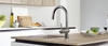 Vòi rửa bát, dây rút, 2 chế độ nước nhập Nhật Grohe | JP351500 (3028000J)