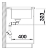 Chậu rửa bát âm bàn Blanco Subline 350/350-U | 525987