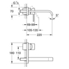 Vòi lavabo âm tường Grohe Allure | 19386000+33769000