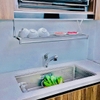Chậu rửa bát một hố hạt sần nội địa Nhật Shigeru | LE JSN-K 2F FS (1 thanh trượt)