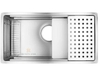 Chậu rửa bát một hố hạt sần nội địa Nhật Shigeru | LE JSN-K 3F FS (2 thanh trượt)