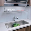 Chậu rửa bát 1 hố hạt sần nội địa Nhật Shigeru | LE JSL-K 2F FS (1 thanh trượt)