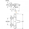 Bộ sen cây ổn nhiệt Grohe 3 đường nước nhập khẩu EUPHORIA SYSTEM 260 (27421002+3416330U)