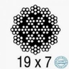 Cáp thép chống xoắn 19x7