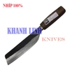 Bộ dao nhà bếp số 3  loại đặc biệt Khánh Linh - Đa Sỹ làm bằng nhíp 100% (dao phay chặt, dao bài thái, chuối bột)