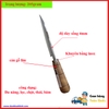 Dao nhọn đa năng (dao vừa chặt vừa thái, lọc thịt, lọc cá) bằng nhíp xe chuẩn, cán gỗ lim  - dao bếp Đa Sỹ KLK001-  Chính hãng Khánh Linh