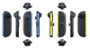 Joy Con Controllers Blue/Light Yellow