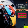 Chuột chơi game có dây INPHIC PG6 thiết kế kiểu dáng độc lạ có đèn led RGB với độ nhạy lên đến 12800DPI