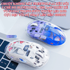Chuột không dây trong suốt FREEWOLF A2 kết nối 2 chế độ BLUETOOTH và USB 2.4G có đèn led RGB cực đẹp
