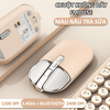 Chuột không dây FMOUSE M203 sạc pin siêu mỏng kết nối bluetooth và chip USB 2.4GHz dùng cho pc, laptop, tivi, điện thoại