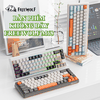 Bàn phím không dây FREEWOLF M68 kết nối 3 chế độ với thiết kế mini size 68 phím vô cùng nhỏ gọn kèm theo đèn led nền 7 màu cực đẹp