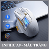 Chuột không dây INPHIC A9 kết nối Bluetooth và USB 2.4G thiết kế mới lạ có đèn led RGB tự thay đổi màu cực đẹp