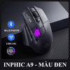 Chuột không dây INPHIC A9 kết nối Bluetooth và USB 2.4G thiết kế mới lạ có đèn led RGB tự thay đổi màu cực đẹp