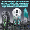 Chuột không dây FMOUSE M235 PRO kết nối 3 chế độ BT - USB 2.4G - Type-C thiết kế kiểu dáng xe đua cool ngầu đèn led RGB cực đẹp với độ nhạy lên đến 4800DPI polling rate 1000Hz