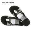 Dép xỏ ngón nam LOULUEN thời trang mẫu mới 2024 họa tiết sọc ngang phối màu mới mẻ mang êm chân G00026