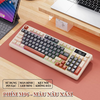 Bàn Phím Không Dây Bluetooth FREEWOLF M96 Có LED 2 Chế Độ Kết Nối Cho Máy Tính, Laptop Tích Hợp Màn Hình, Núm Xoay
