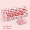 Bàn phím và chuột không dây MOFII CANDY GẤU kết nối KHÔNG DÂY họa tiết gấu dễ thương đa dạng màu sắc