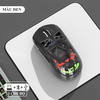 Chuột không dây chơi game M7 kết nối 3 chế độ BT - 2.4G - Dây Type-C với thiết kế trong suốt kèm theo đèn led RGB cực đẹp
