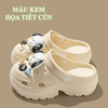 Dép sục nữ G00045 chất liệu nhựa EVA dẻo dai đàn hồi đế cao 5cm với nhiều charm dễ thương nữ tính