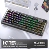 Bàn phím cơ ATTACK SHARK K75RGB kết nối không dây 3 chế độ thiết kế mini 81 phím hotswap có nút vặn đa phương tiện kèm theo 18 chế độ led RGB