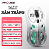 Chuột không dây FMOUSE M235 PRO kết nối 3 chế độ BT - USB 2.4G - Type-C thiết kế kiểu dáng xe đua cool ngầu đèn led RGB cực đẹp với độ nhạy lên đến 4800DPI polling rate 1000Hz