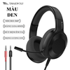 Tai nghe gaming SMAILWOLF AK5 ĐƠN SẮC kết nối bằng dây cổng 3.5mm âm thanh sống động kèm theo micro xoay 360°