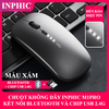 Chuột không dây INPHIC M1PRO với nút nhấn silent không ồn kết nối bằng BLUETOOTH và CHIP USB 2.4G thiết kế siêu mỏng