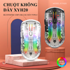 Chuột không dây XUNFOX XYH20 3 chế độ kết nối với thiết kế trong suốt mới lạ kèm theo nhiều chế độ đèn led RGB