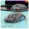 Chuột không dây K-SNAKE BM560 kết nối 3 chế độ BT - 2.4G - Type-C với thiết kế trong suốt xuyên thấu đèn led RGB cực đẹp kèm theo độ nhạy lên đến 3600DPI
