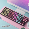 Bàn phím cơ ZIFRIEND KA802D sử dụng Blue Switch thiết kế mini nhỏ gọn chỉ 87 phím với keycap pudding xuyên led cực đẹp