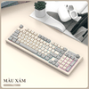 Bàn phím giả cơ chuyên game K-SNAKE K98 kết nối không dây 3 chế độ có đèn led 7 màu chớp nháy kèm theo nút vặn âm lượng tiện lợi