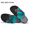 Dép xỏ ngón nam LOULUEN quai đeo bằng dây da chống thấm nước với thiết kế đường vân 3D mang êm chân G00029