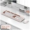 Bộ bàn phím và chuột K-SNAKE KM200 kết nối bằng dây cổng USB thiết kế nút tròn fullsize 104 phím đa dạng màu sắc