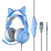 Tai nghe gaming SY-G25 với thiết kế tai mèo cực kì dễ thương có đèn led RGB dành cho game thủ
