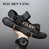 Giày sandal nam giày 2 quai ngang có băng dính tiện lợi với thiết kế thời trang và đế nhựa PVC dẻo chống trơn trượt khi mang G00031