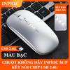 Chuột không dây INPHIC M1P kết nối bằng chip USB 2.4G sử dụng pin sạc tiện lợi có đèn led báo hiệu dung lượng pin