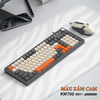 Bộ bàn phím và chuột chơi game có dây K-SNAKE KM700 với 101 phím giả cơ phối màu hiện đại kèm theo đèn led 7 màu chớp nháy dành cho game thủ