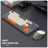 Bộ bàn phím và chuột có dây chuyên game K-SNAKE KM870 thiết kế phím mini size 87 phím có đèn led 7 màu dành cho game thủ
