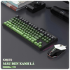 Bộ bàn phím và chuột có dây chuyên game K-SNAKE KM870 PHỐI MÀU MỚI kiểu dáng phím mini size 87 phím đèn led 7 màu