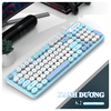 Bàn phím có dây K-SNAKE K2 thiết kế nhỏ gọn 98 phím kết nối bằng dây cổng USB với màu sắc trẻ trung dễ thương