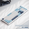 Bàn phím giả cơ K-SNAKE K7 kết nối bằng dây cổng USB thiết kế 101 phím với nút bấm phối màu thời trang kèm theo đèn led 7 màu cực đẹp