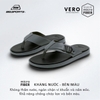 Dép Da Microfiber BELSPORTS cao cấp Vero VX01 Quai bản ôm chân, đế PU công thái học và TPR chống trượt