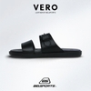 Dép Da Microfiber BELSPORTS cao cấp Vero VK01 Quai bản ôm chân, đế PU công thái học và TPR chống trượt