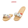 Dép cói nữ quai nơ Jackoo 225-JD0005
